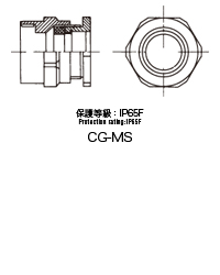 真鍮製  CG-MSケーブルグランドMSコネクター