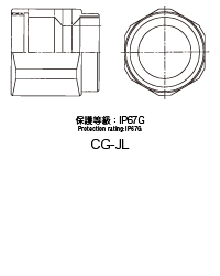 真鍮製  CG-JLケーブルグランドJLコネクター