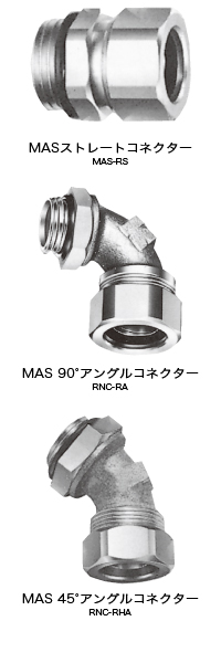 リミットスイッチ接続用  MAS-RS（ストレート）,リミットスイッチ接続用  MAS-RA（アングル）,リミットスイッチ接続用  MAS-RHA（ハーフアングル）